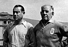 Temporada 55-56-Herrerita y Oscar,ayudantes del entrenador.